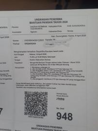 Distribusi Undangan Bantuan CPP: Paket Beras dan Minyak Disalurkan Selasa, 14 April 2026